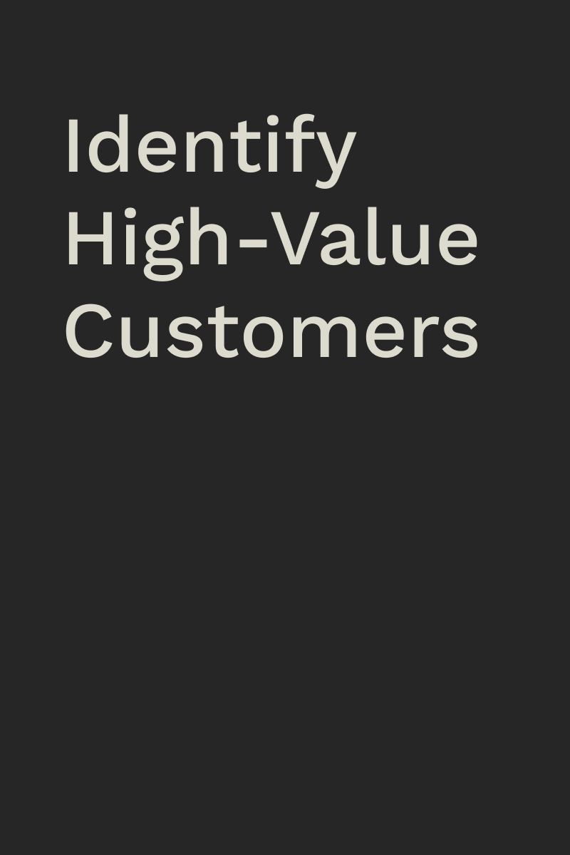 Segment and target your high-intent customers, early.